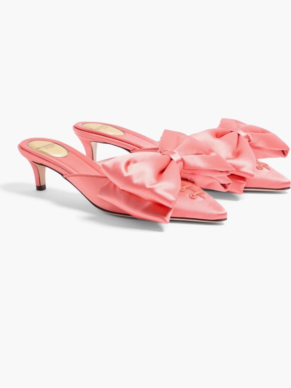 Valentino Garavani Yolande Bow Pointed Toe Mule Pump - Picture 4 of 8